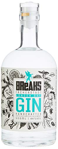 Breaks Premium Dry Gin - Ausgezeichneter Gin mit Lavendel & frischen Zitronen - Mild fruchtige Note - Handmade - 1 x 0,5 L